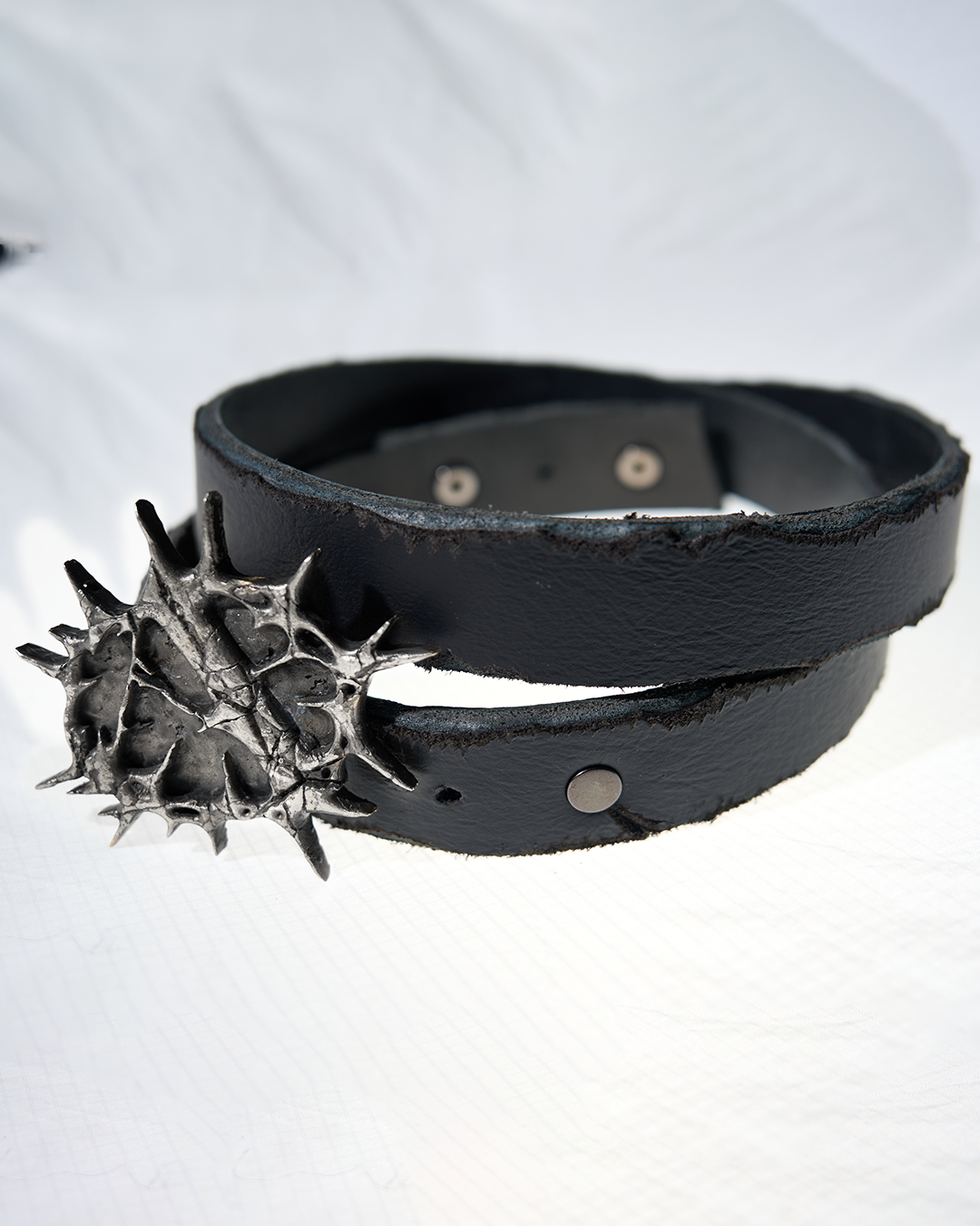 SILVER LOGO BELT
