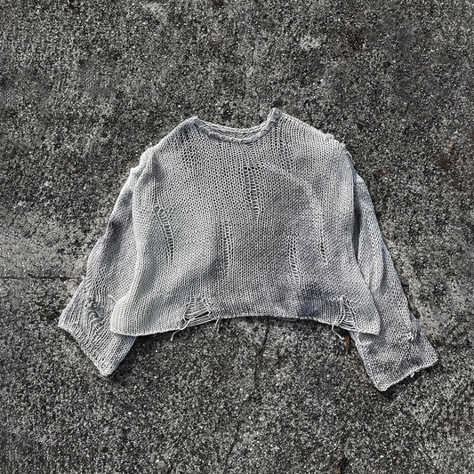 TIGHTLY BOUND GREY SWEATER